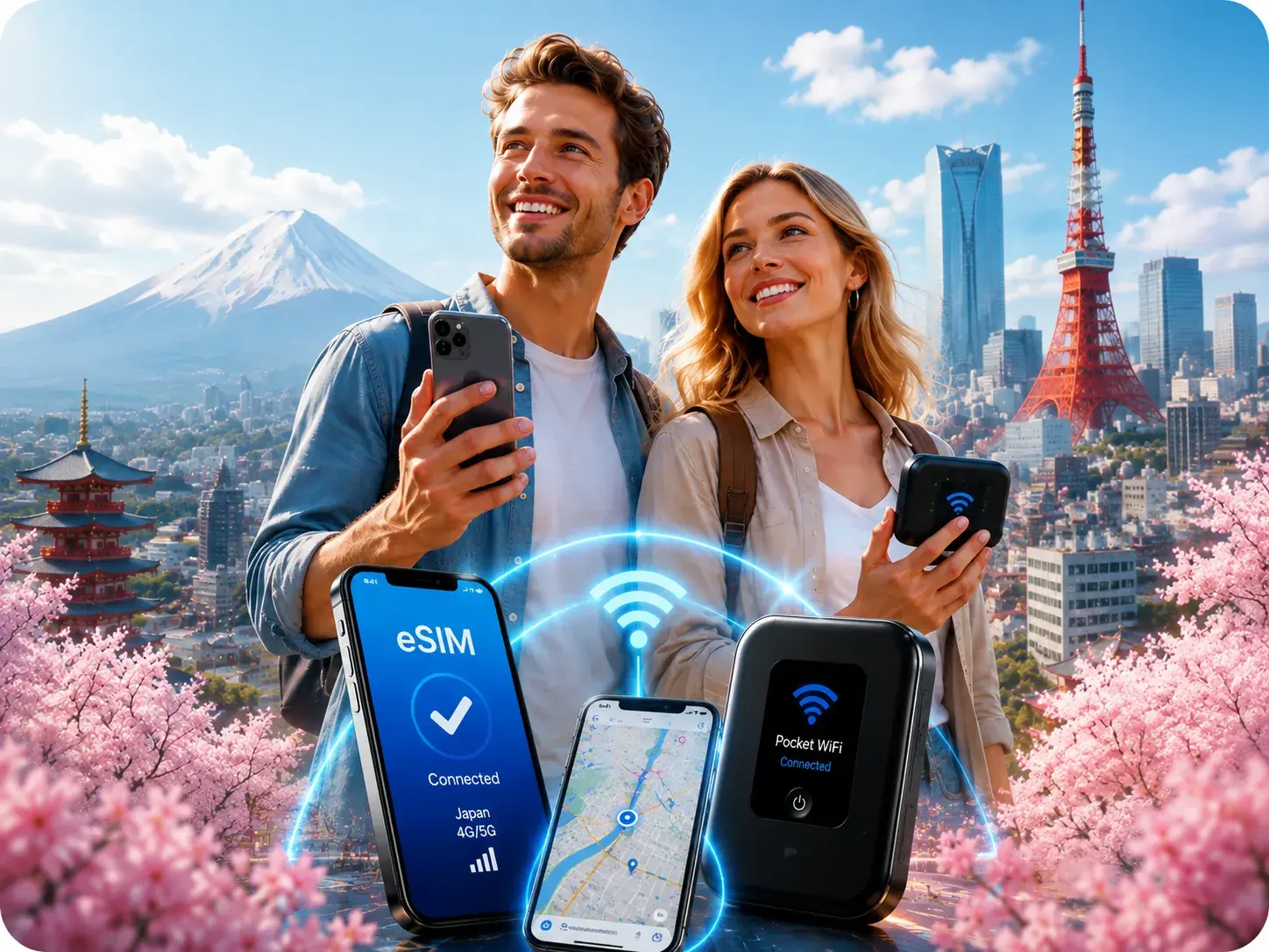 eSIM and Pocket WiFi comparison for travelers in Japan