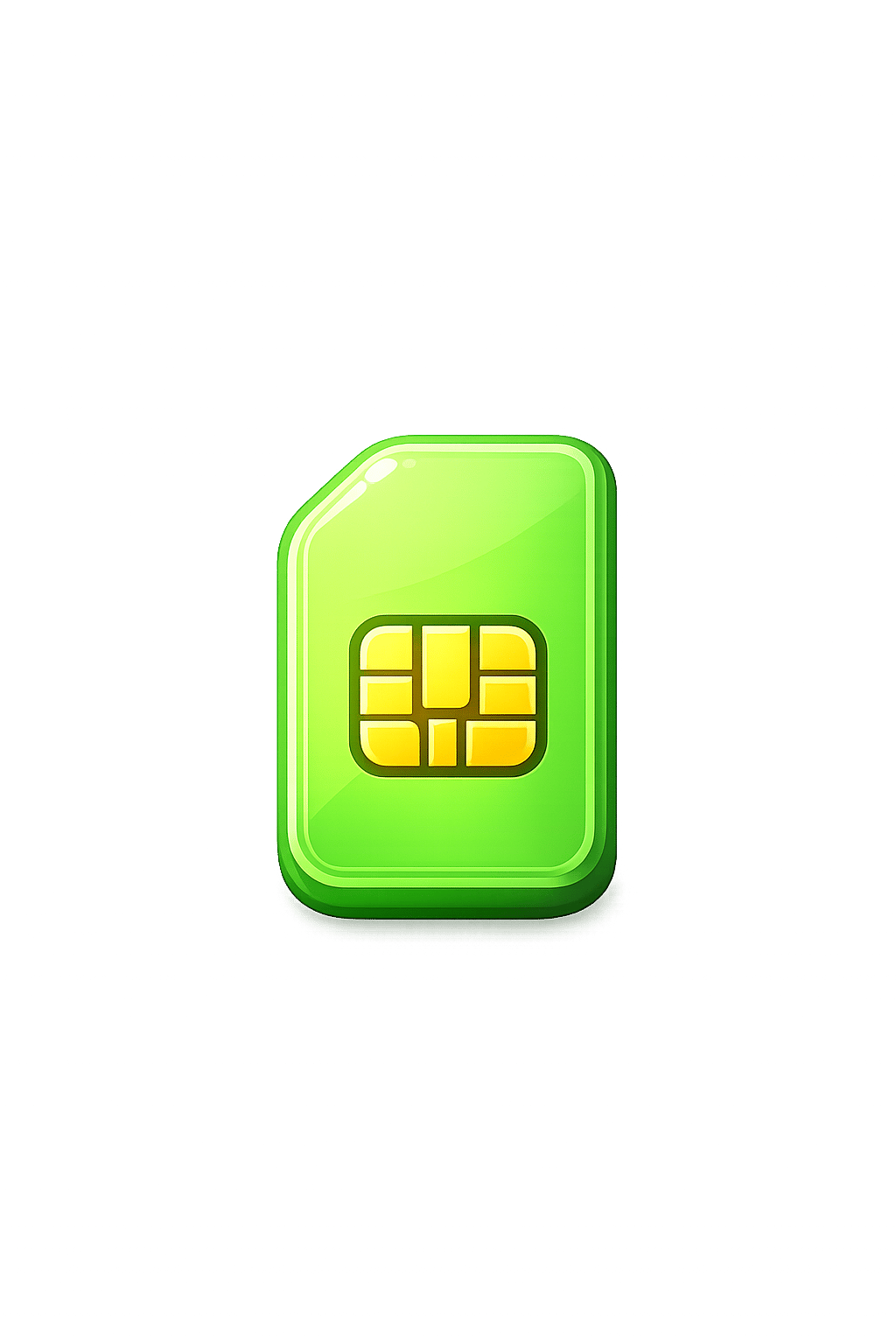 A physical SIM card for Japan